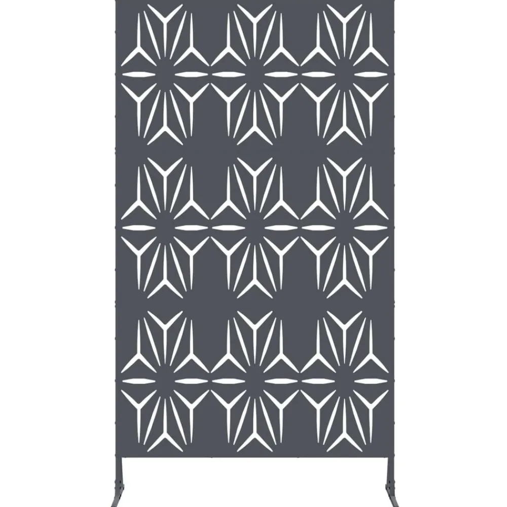 vidaXL Vallas De Jardín-Pantalla de Privacidad Antracita 100 x 50 x 180 cm Acero