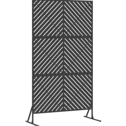 vidaXL Vallas De Jardín-Pantalla de Privacidad 100 x 50 x 180 cm Acero