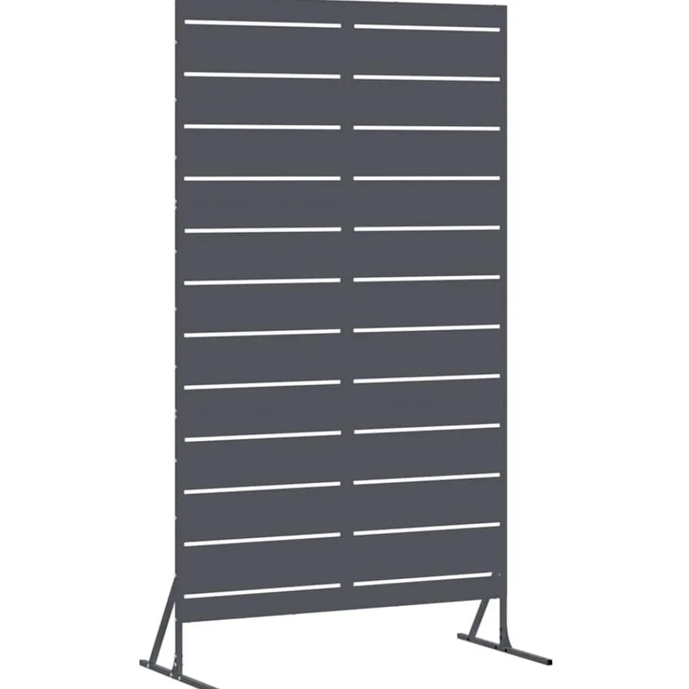 vidaXL Vallas De Jardín-Pantalla de Privacidad Antracita 100 x 50 x 180 cm Acero