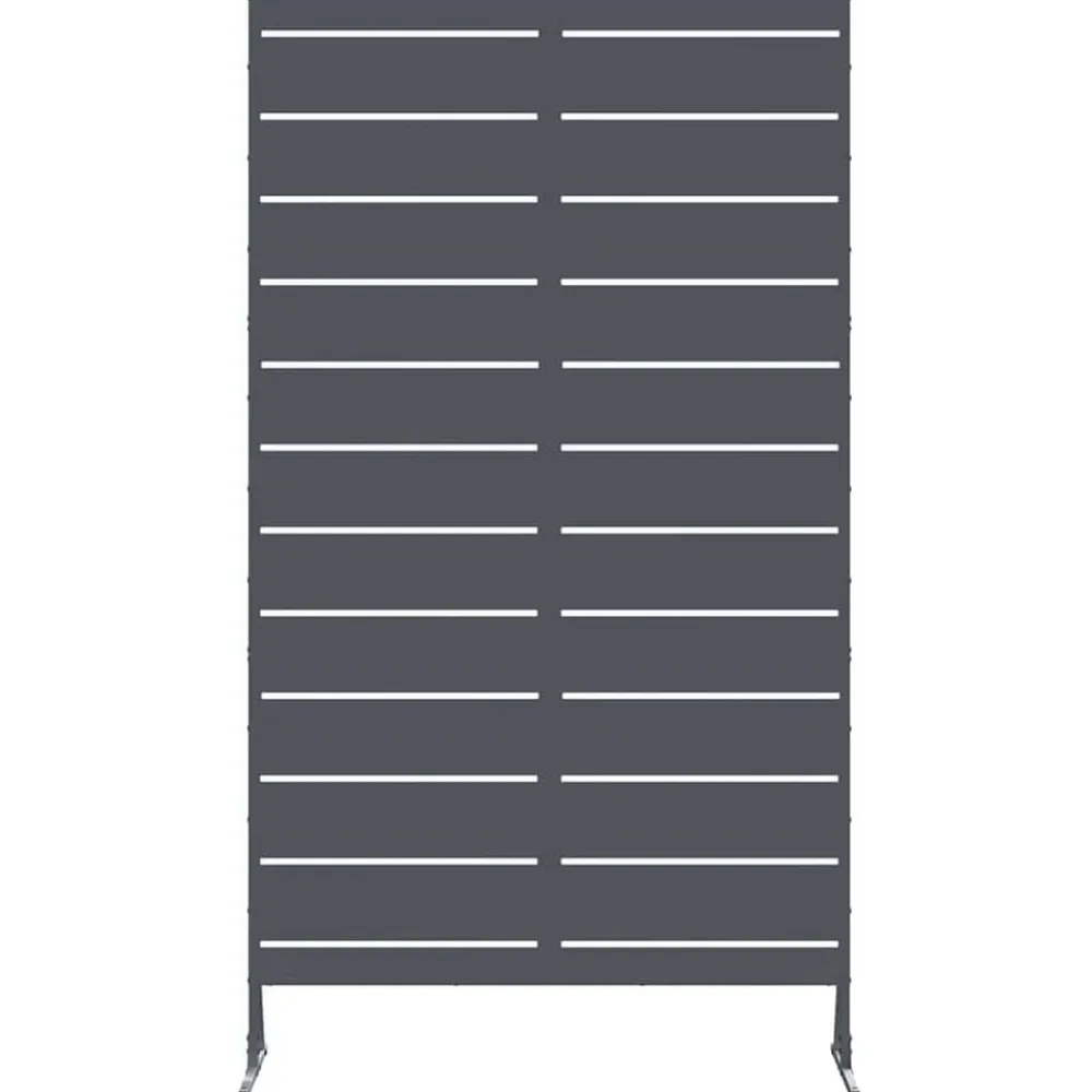 vidaXL Vallas De Jardín-Pantalla de Privacidad Antracita 100 x 50 x 180 cm Acero