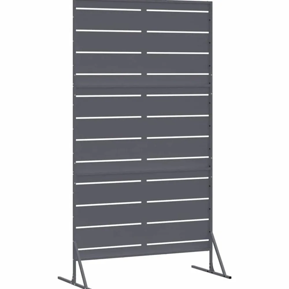 vidaXL Vallas De Jardín-Pantalla de Privacidad Antracita 100 x 50 x 180 cm Acero