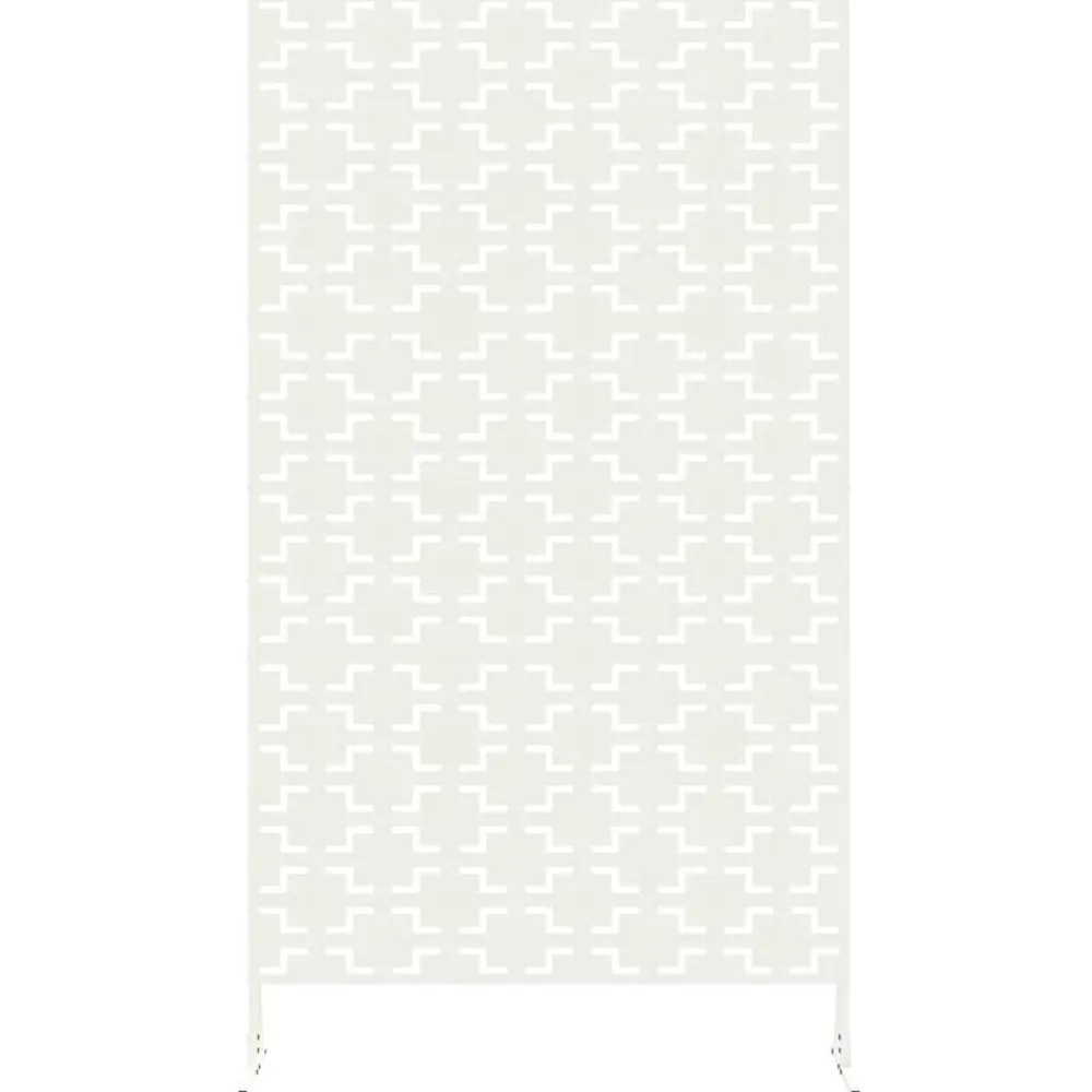 vidaXL Pantalla de Privacidad 100 x 50 x 180 cm Acero White Online