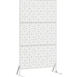 vidaXL Pantalla de Privacidad Gris 100 x 50 x 180 cm Acero Acero inoxidable