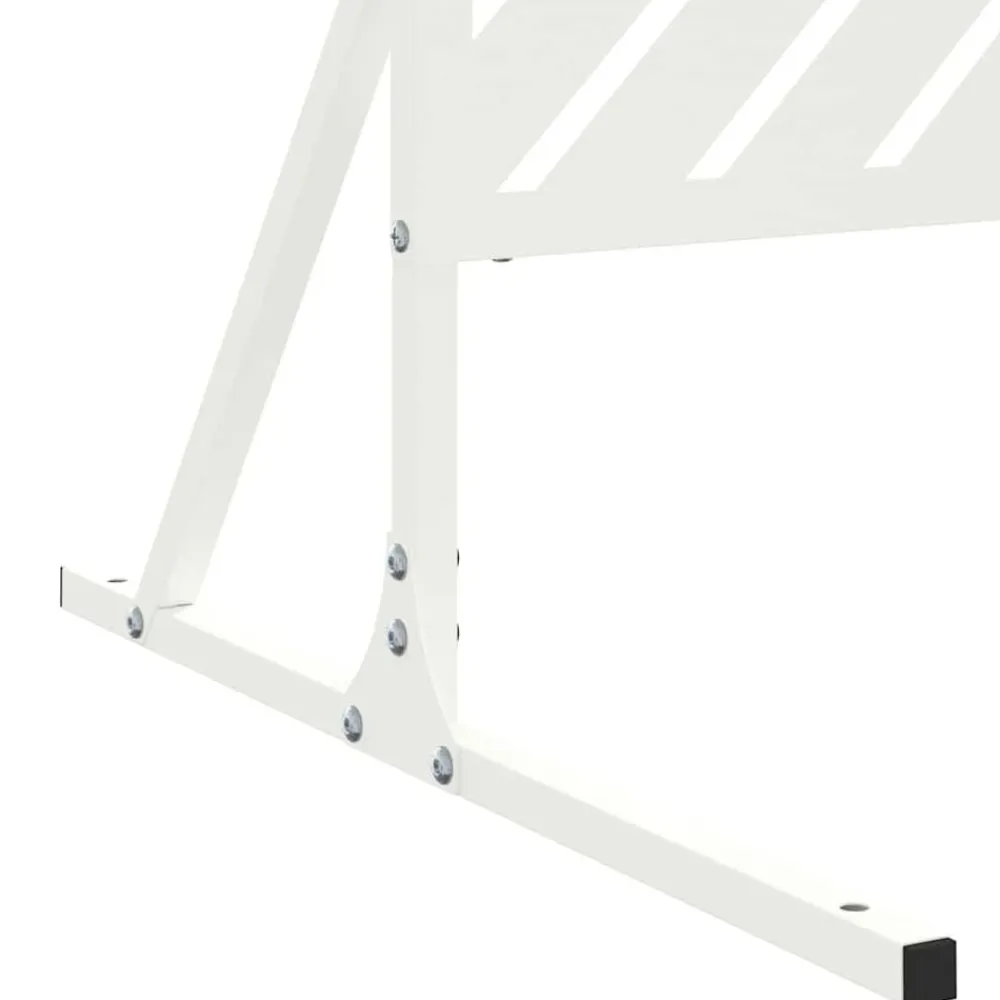 vidaXL Pantalla de Privacidad 100 x 50 x 180 cm Acero White New