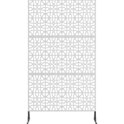 vidaXL Pantalla de Privacidad Gris 100 x 50 x 180 cm Acero Acero galvanizado New