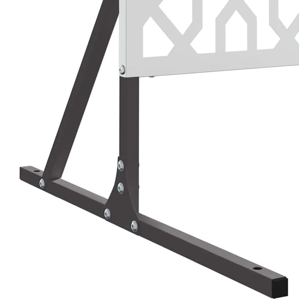 vidaXL Pantalla de Privacidad Gris 100 x 50 x 180 cm Acero Acero galvanizado New