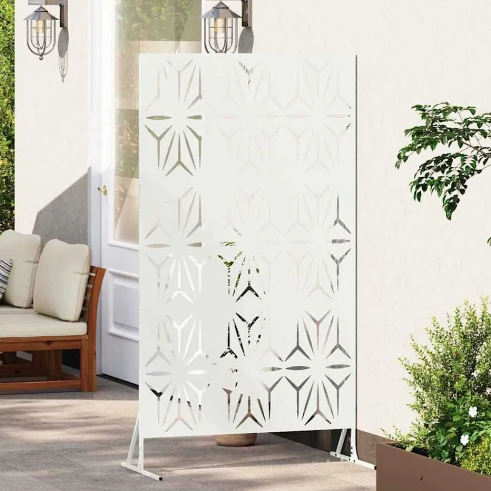 vidaXL Vallas De Jardín-Pantalla de Privacidad 100 x 50 x 180 cm Acero
