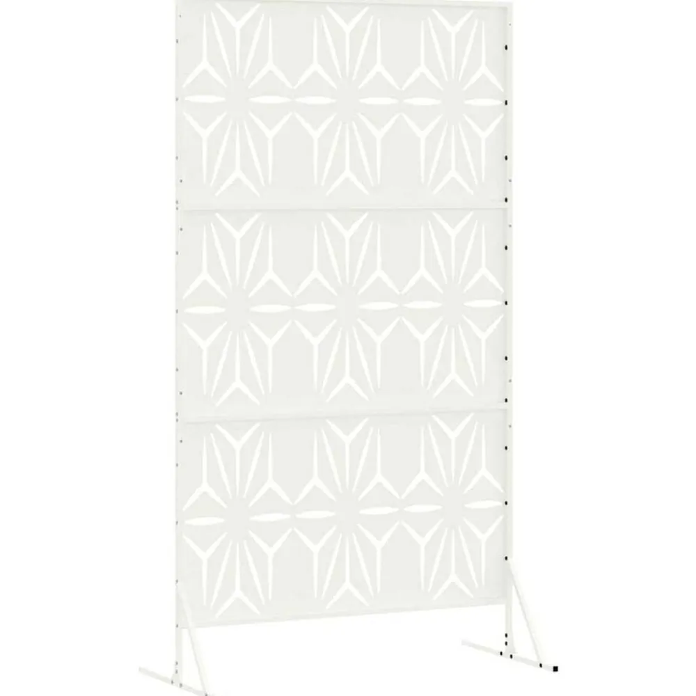 vidaXL Vallas De Jardín-Pantalla de Privacidad 100 x 50 x 180 cm Acero