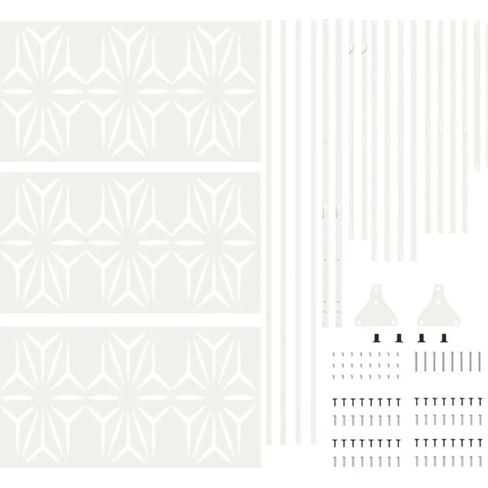 vidaXL Vallas De Jardín-Pantalla de Privacidad 100 x 50 x 180 cm Acero