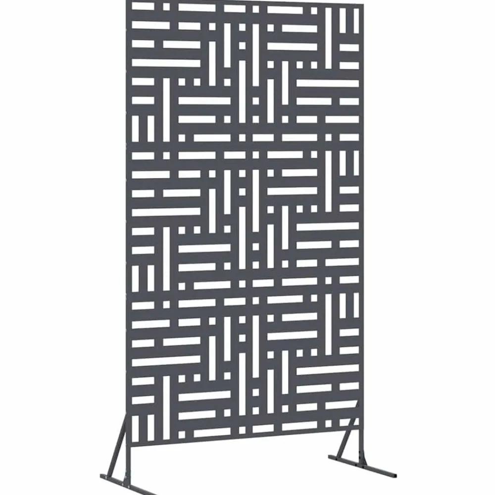 vidaXL Vallas De Jardín-Pantalla de Privacidad Antracita 100 x 50 x 180 cm Acero