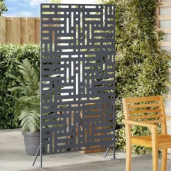 vidaXL Vallas De Jardín-Pantalla de Privacidad Antracita 100 x 50 x 180 cm Acero