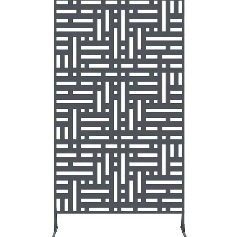 vidaXL Vallas De Jardín-Pantalla de Privacidad Antracita 100 x 50 x 180 cm Acero