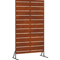vidaXL Pantalla de Privacidad Gris 100 x 50 x 180 cm Acero oxidado New