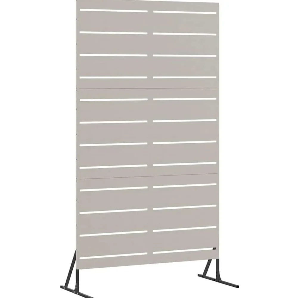 vidaXL Pantalla de Privacidad Gris 100 x 50 x 180 cm Acero oxidado New