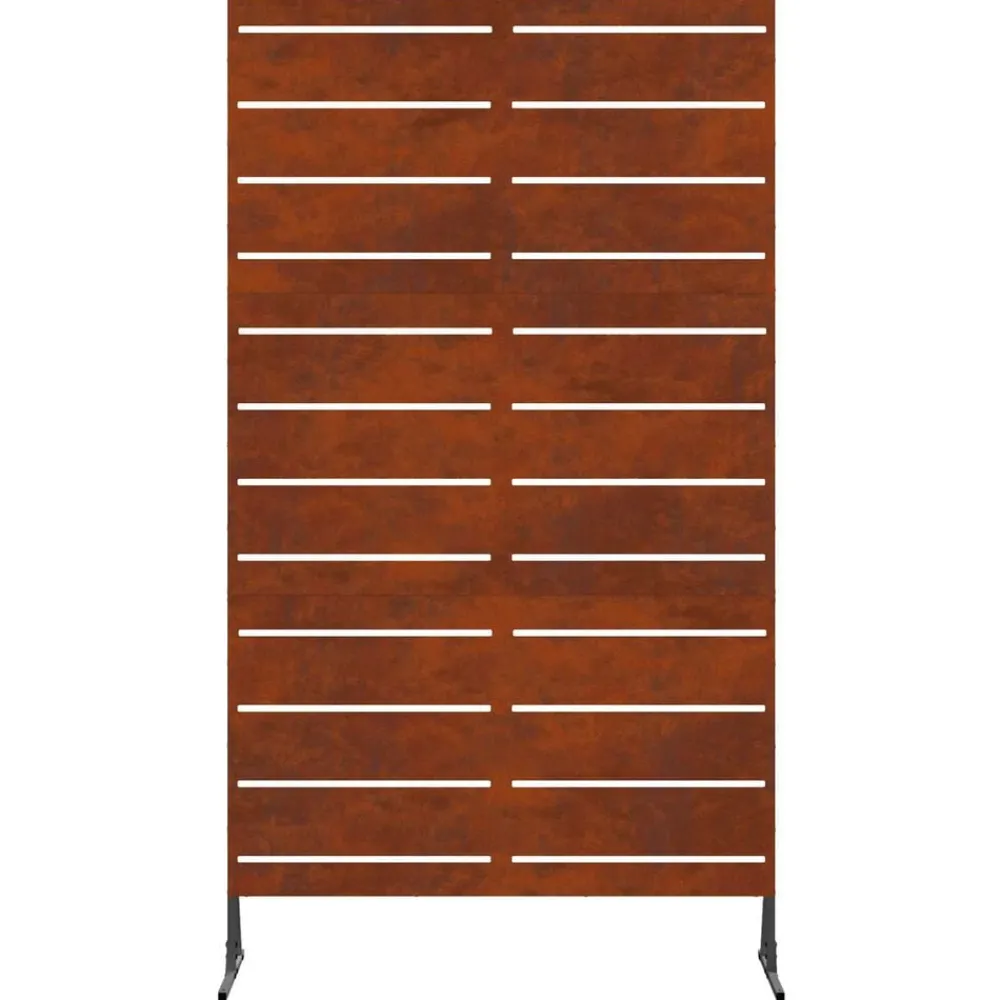 vidaXL Pantalla de Privacidad Gris 100 x 50 x 180 cm Acero oxidado New