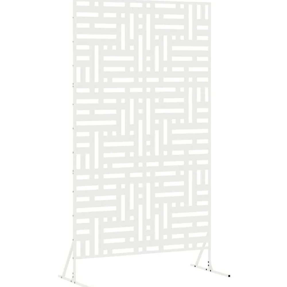 vidaXL Pantalla de Privacidad 100 x 50 x 180 cm Acero White Online
