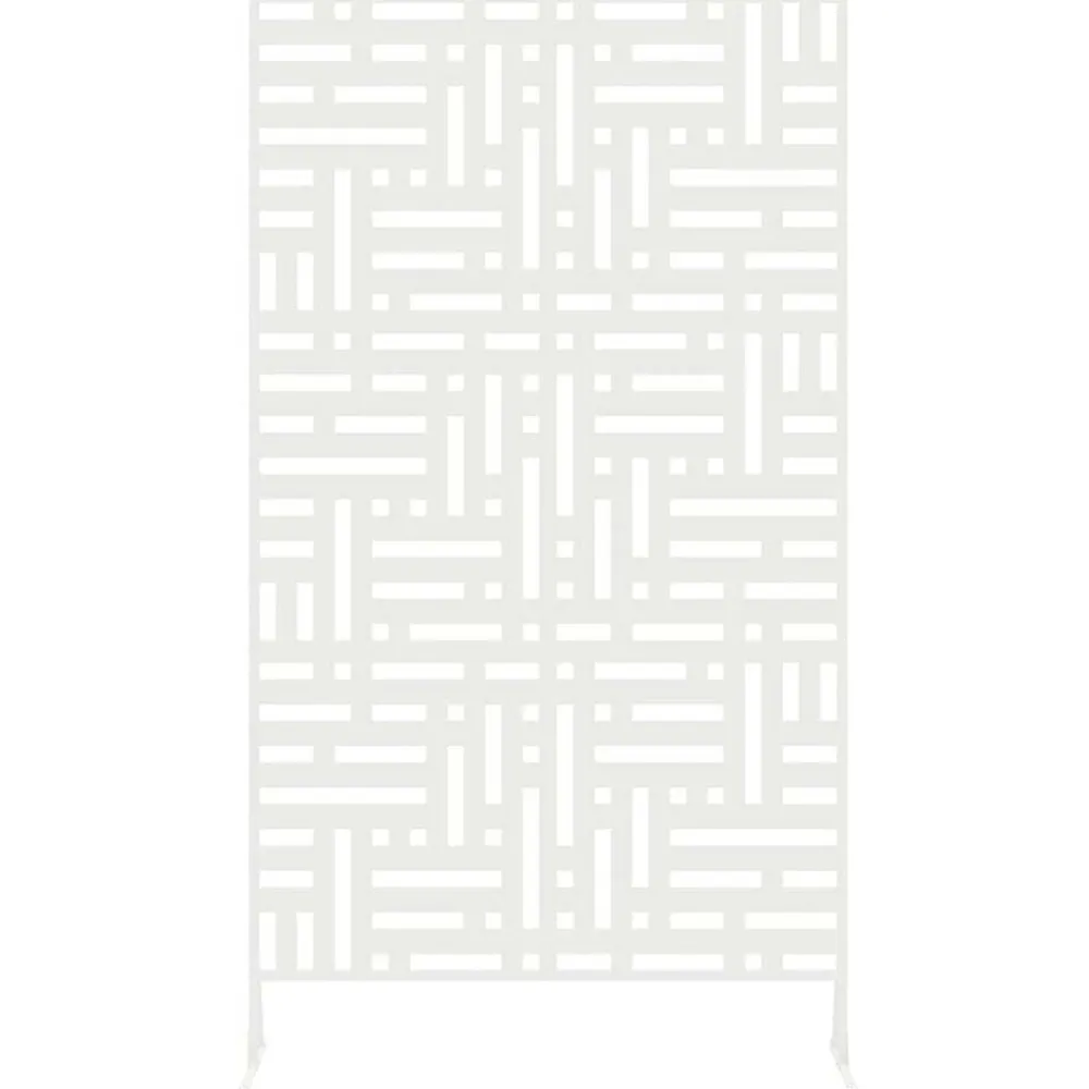 vidaXL Pantalla de Privacidad 100 x 50 x 180 cm Acero White Online