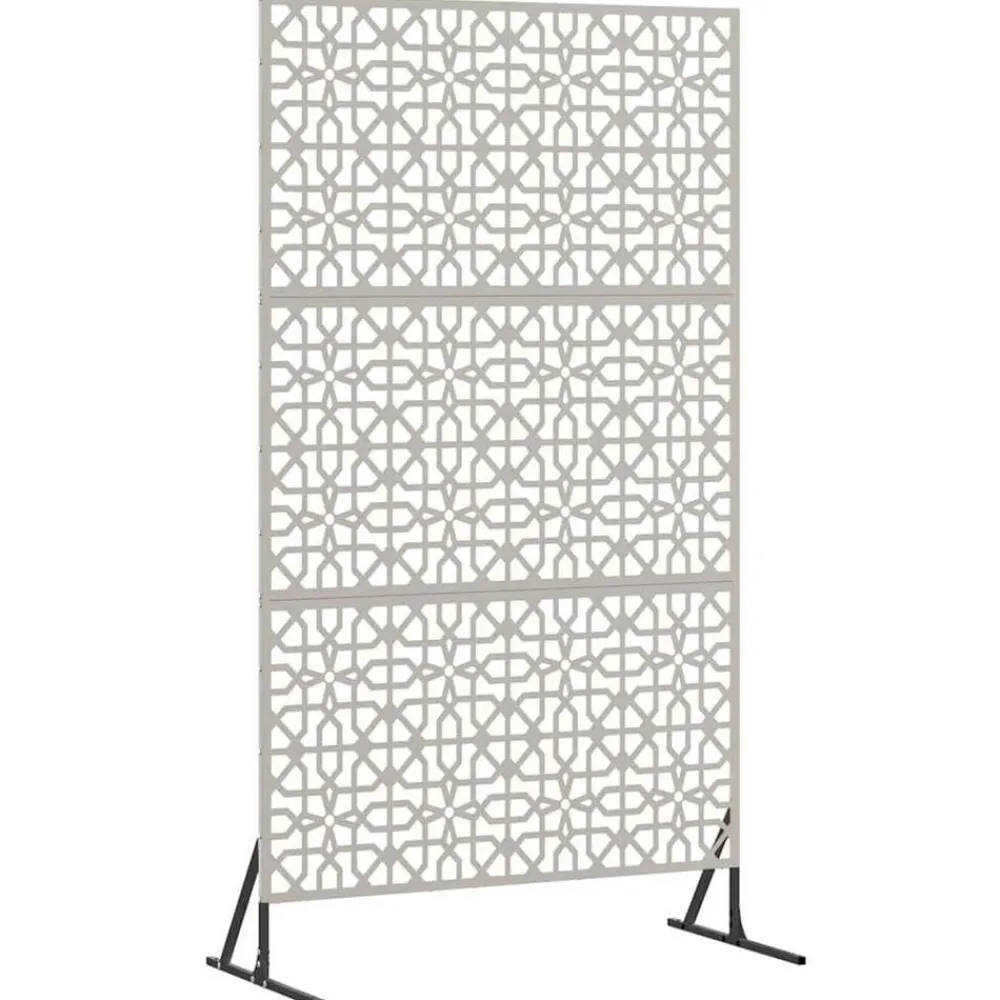 vidaXL Vallas De Jardín-Pantalla de Privacidad Gris 100 x 50 x 180 cm