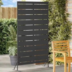 vidaXL Pantalla de Privacidad 100 x 50 x 180 cm Acero Negro Clearance