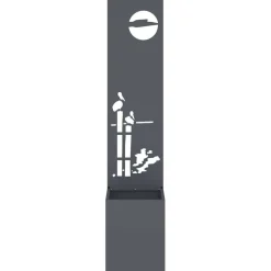vidaXL Pantalla de Privacidad para Jardín Calado 32 x 140 cm Antracita Sale