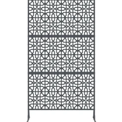 vidaXL Pantalla de Privacidad Antracita 100 x 50 x 180 cm Acero Gris antracita Online