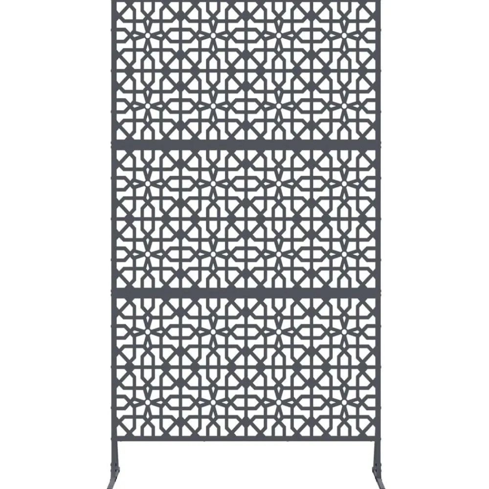 vidaXL Pantalla de Privacidad Antracita 100 x 50 x 180 cm Acero Gris antracita Online