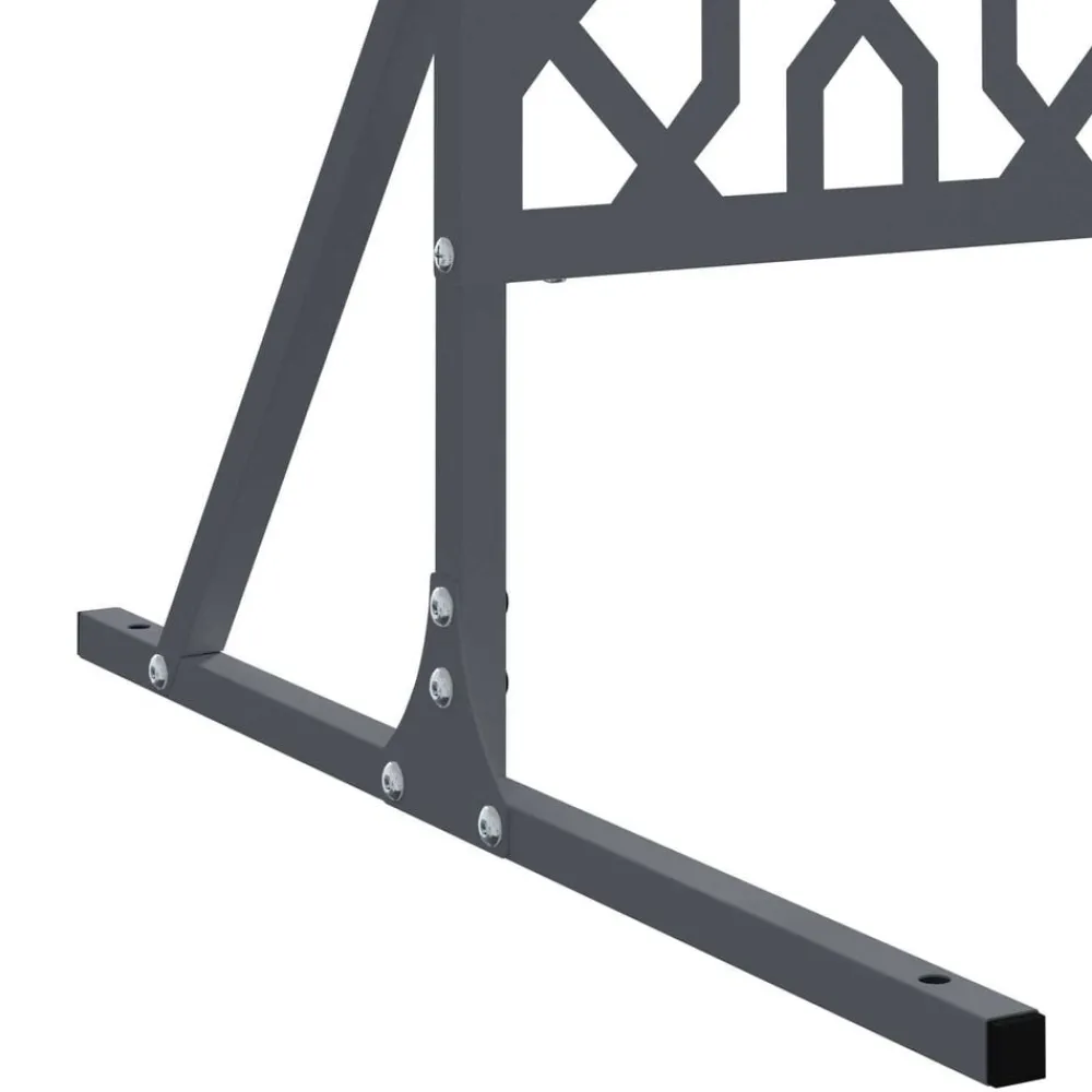 vidaXL Pantalla de Privacidad Antracita 100 x 50 x 180 cm Acero Gris antracita Online