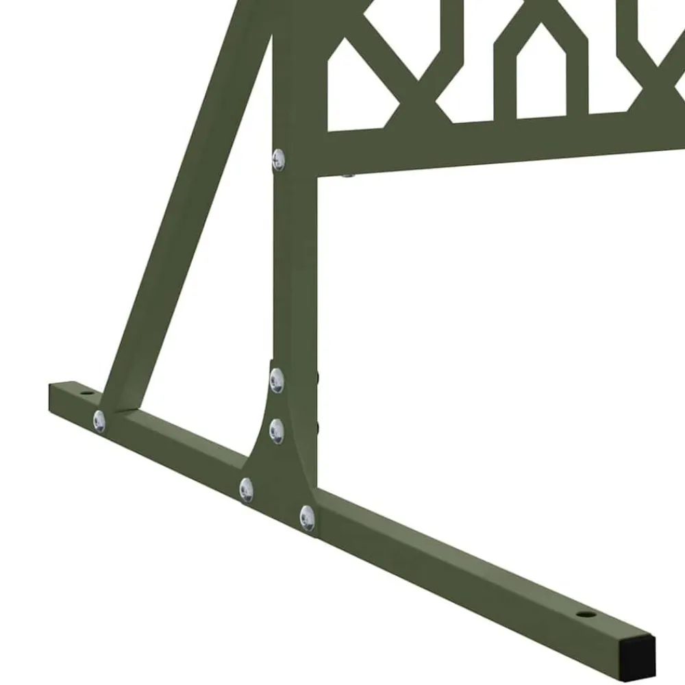 vidaXL Pantalla de Privacidad Oliva 100 x 50 x 180 cm Acero Verde oliva Online