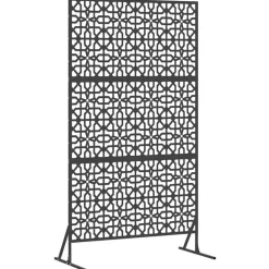 vidaXL Vallas De Jardín-Pantalla de Privacidad 100 x 50 x 180 cm Acero