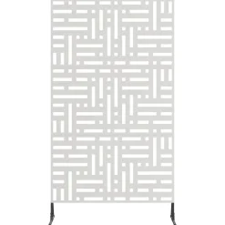 vidaXL Vallas De Jardín-Pantalla de Privacidad Gris 100 x 50 x 180 cm Acero