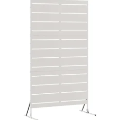 vidaXL Vallas De Jardín-Pantalla de Privacidad Gris 100 x 50 x 180 cm Acero