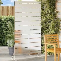 vidaXL Vallas De Jardín-Pantalla de Privacidad Gris 100 x 50 x 180 cm Acero