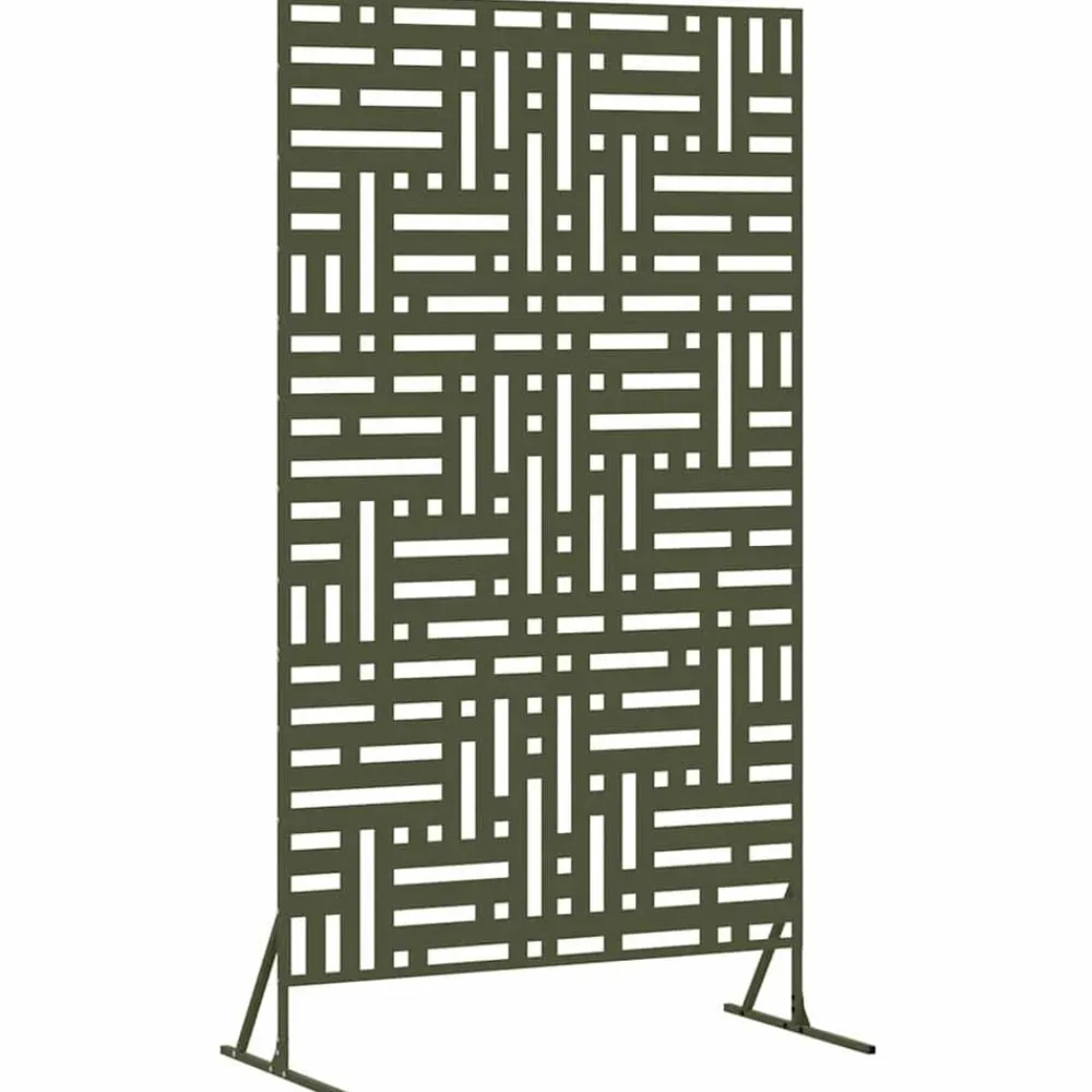 vidaXL Vallas De Jardín-Pantalla de Privacidad Oliva 100 x 50 x 180 cm Acero