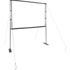 vidaXL Electrónica-Pantalla de proyección con soportes de 90 pulgadas 4:3