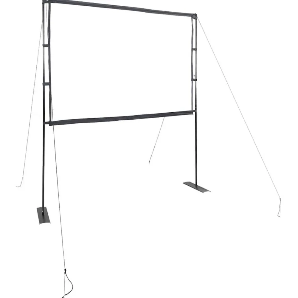 vidaXL Electrónica-Pantalla de proyección con soportes de 90 pulgadas 4:3