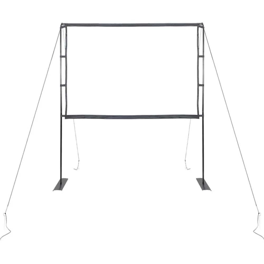 vidaXL Electrónica-Pantalla de proyección con soportes de 90 pulgadas 4:3