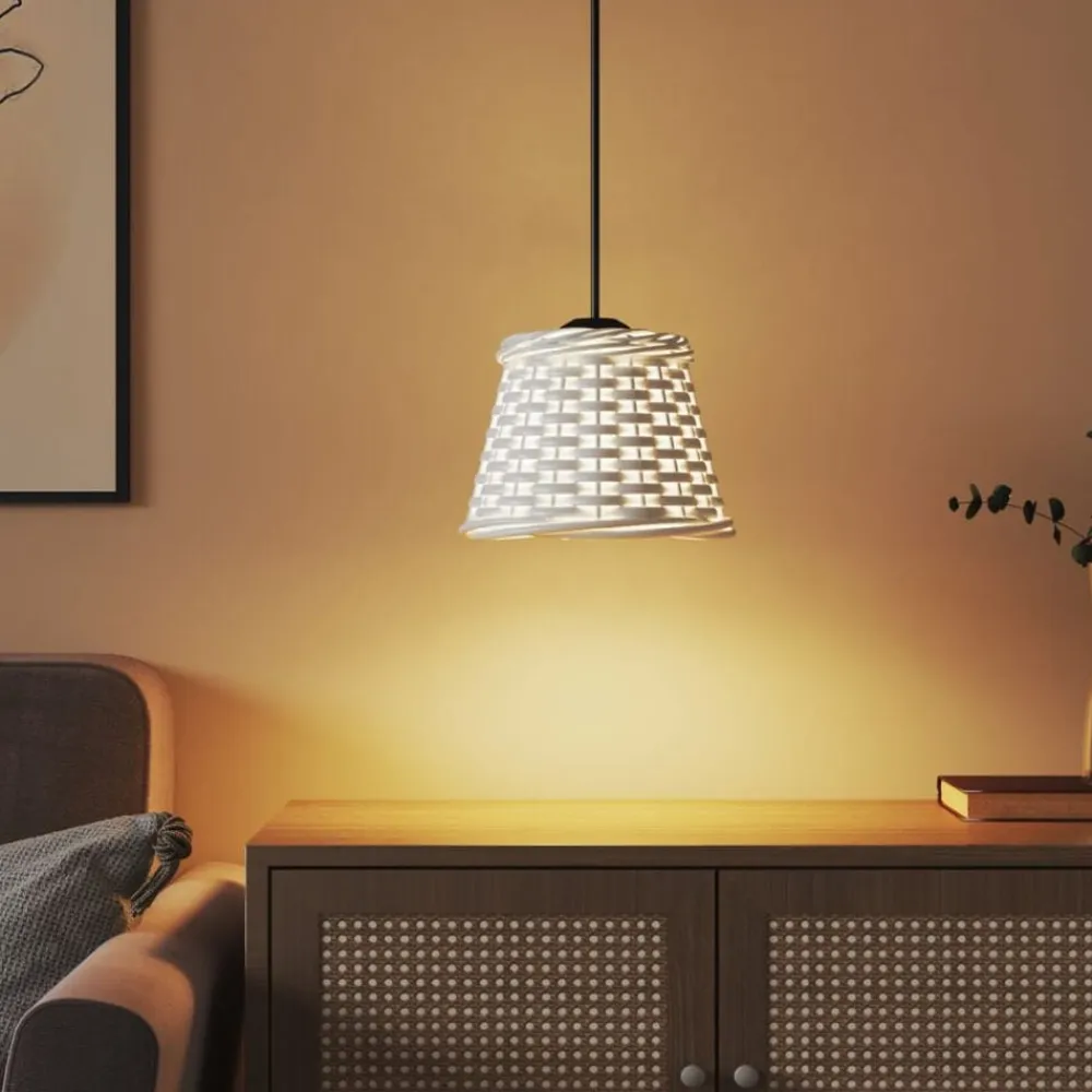 vidaXL Accesorios De Iluminación-Pantalla para lámpara de techo mimbre Ø15x12 cm