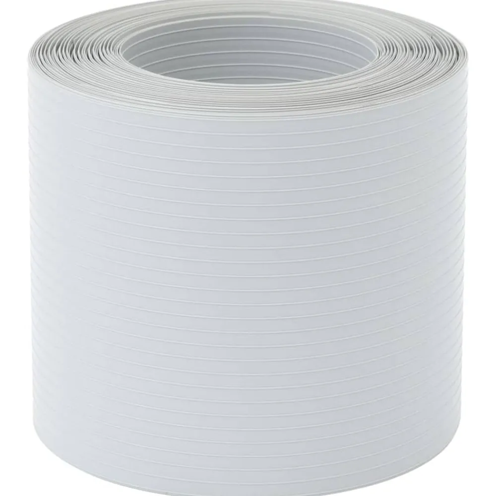 vidaXL Pantallas privacidad jardín 10 uds PVC 252,5x19 cm Gris claro