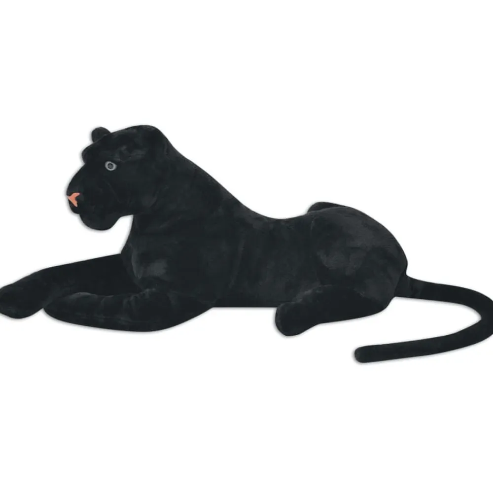 vidaXL Pantera de peluche grande XXL negra Hot