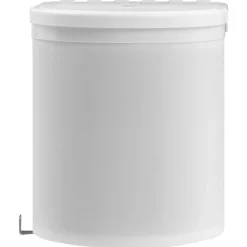 vidaXL Papelera de cocina empotrada plástico 8 L Blanco