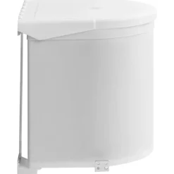 vidaXL Papelera de cocina empotrada plástico 8 L Blanco