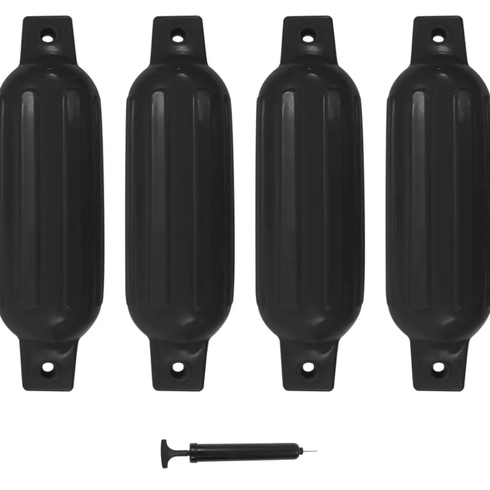 vidaXL Piezas Y Accesorios Para Vehículos-Parachoques para barco 4 unidades PVC 41x11,5 cm
