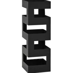 vidaXL Paragúero acero Negro Outlet