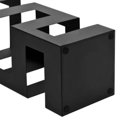 vidaXL Paragúero acero Negro Outlet