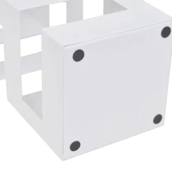 vidaXL Productos Del Hogar-Paragüero cuadrado soporte de bastones acero 48,5 cm