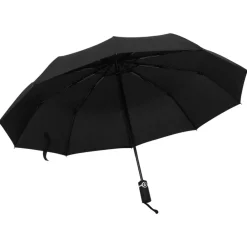 vidaXL Paraguas plegable automático negro 104 cm Outlet