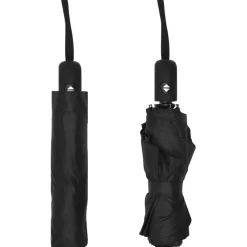 vidaXL Paraguas plegable automático negro 95 cm Hot
