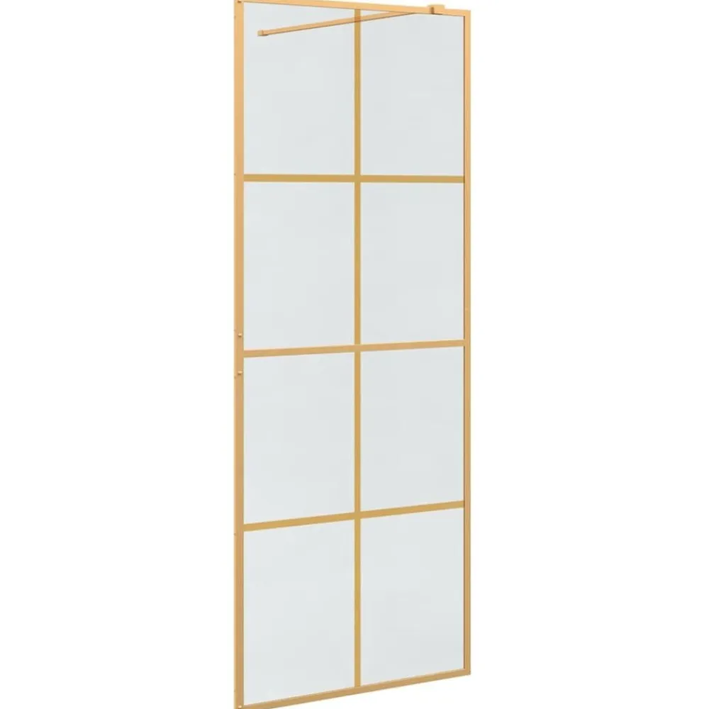 vidaXL Fontanería-Pared de Ducha Walk-in 80 x 195 cm vidrio templado