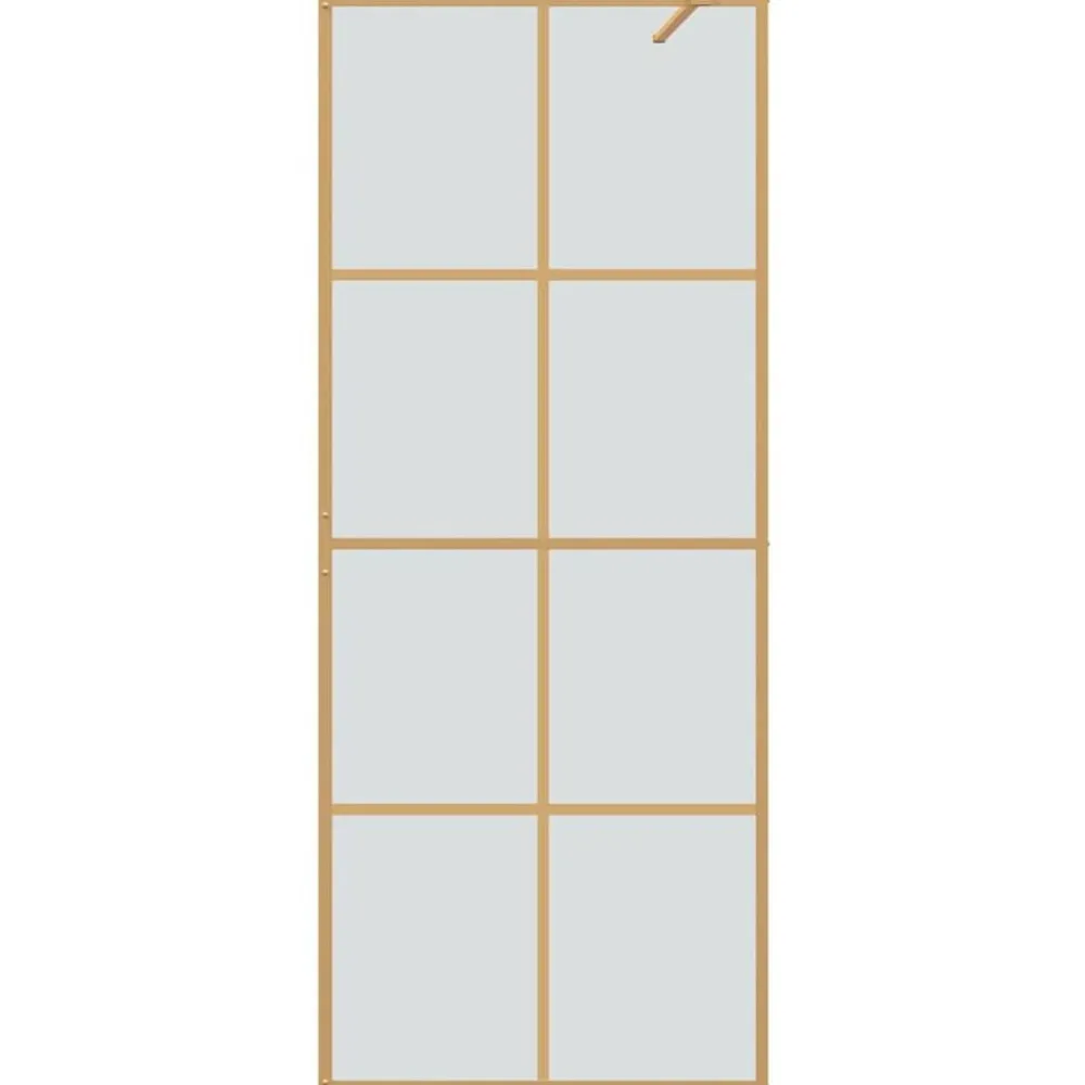 vidaXL Fontanería-Pared de Ducha Walk-in 80 x 195 cm vidrio templado