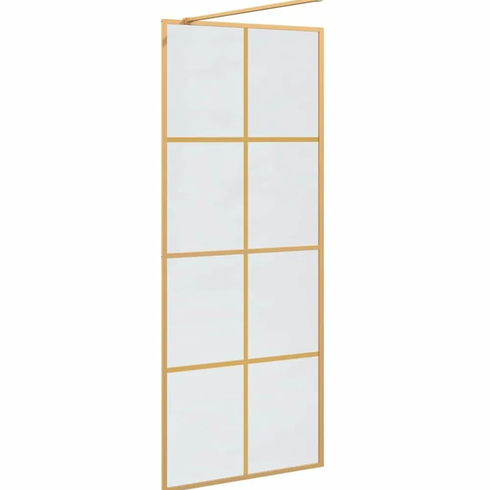 vidaXL Fontanería-Pared de Ducha Walk-in 80 x 195 cm vidrio templado